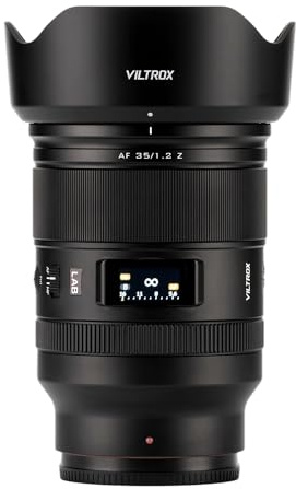 VILTROX 35mm f/1.2 Z, AF 35mm F1.2 LAB Z Lens for Nikon z Mount, Full Frame F1.2 Prime Lens for Nikon Z-Mount Z5ii Z50ii Z30 ZFC Z5 Z6ii Z7ii Z6iii Z9 Z8 ZF Z6 Z50 Z7 ZR