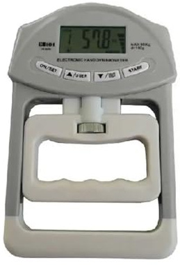 90 kg digital handdynamometer med hög noggrannhet Mätare for greppstyrka for tillbehör for fysisk konditionstest(Grey)