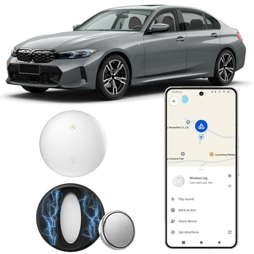 GPS Tracker per Auto Android, 2026 Nuovo Magnetico Nascosto Localizzatore Gps Senza SIM senza Abbonamento, Compatibile con Google Find Hub (solo Android) per Bambini/Auto/Animali Domestici - Bianco