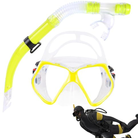 Kit de Snorkeling pour Adultes Ergonomique Vue panoramique Anti-Fuite | Set lunettes de natation et équipement de plongée Pour hommes femmes adultes plage mer vacances excursion plein air