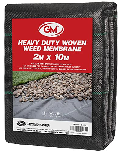 GroundMaster Heavy Duty Weed Control Fabric Ground Cover Membrane (2M x 10M)