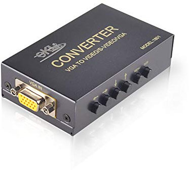 Huasion VGA to AV Adapter - VGA Input, Composite RCA, S-Video, PC/Laptop to TV/Display Projector Connector