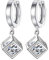 SBYMX Hängende Ohrringe Für Damen Mode Temperament Damen Kubikzircon Ohrclip Damen Ohrschmuck