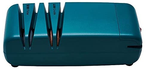 Aiguiseur de Couteau Électrique, Revêtement Diamant, Moteur Puissant 60W, Aiguiseur de Couteaux Professionnel, Aiguiseur Trois en Un Pour Couteaux de Cuisine, Ciseaux et Tournevis (Vert Foncé)