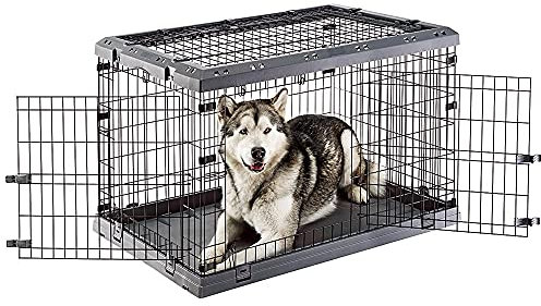 Klappkäfig für große Hunde Superior 105 Metallzaun, mit Separator, Doppelschloss