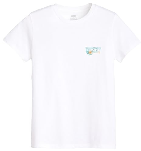 Levi's Women's The Perfect Tee- Chest Graphic Logo T-Shirt, Waves Ashore Bw Fill, XL