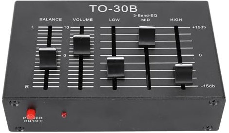 Égaliseur Numérique Stéréo avec Contrôle du Volume d'équilibre, égaliseur Sonore de 3 Groupes, égaliseur Audio de Voiture, Préampli d'égal pour le Plateau de Disques, Plate-forme, Carte Son,