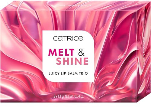 Catrice Melt & Shine Juicy Lip Balm Trio, Lippenpflege, Nr. 01, Mehrfarbig, glänzend, strahlend frisch, acetonfrei, vegan, ohne Mikroplastikpartikel, glutenfrei, 1er Pack (1.3g)
