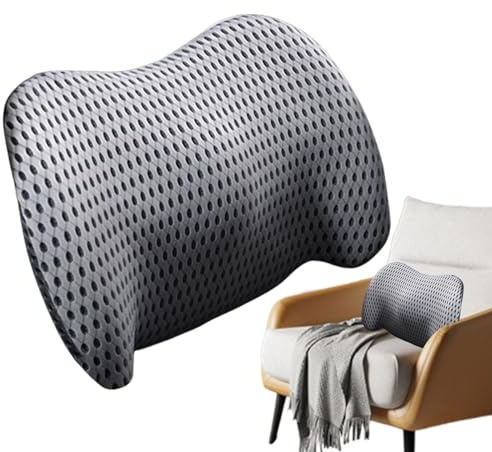 Comodo cuscino lombare – Cuscino di sostegno lombare ad efficace, cuscino di seduta portatile, per sedie da ufficio, divani e SUV, schienale ergonomico in memory foam, con