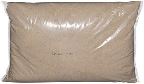 TB Thayba Arena de Sílice Fina para Césped Artificial, 25 kg, Granulometría 0,2-0,6 mm