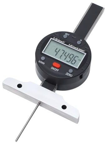 LOCADENCE Lokadensdjupmätning, 0 till 50,8 mm mikrometer tunn stång, elektronisk digital djup mätning, LCD -skärm USB -port elektronisk djupmätare, elektronisk djupmätare
