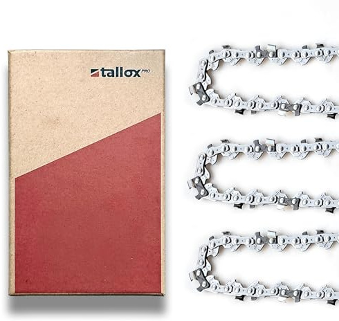 tallox 3 sågkedjor 3/8 tonhöjd 1,1 mm mätare 56 länkar 40 cm låg kickback passar Makita UC4020A och andra motorsågar