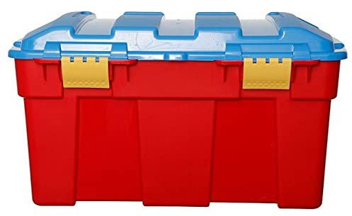 Storage Box Trunk Toy Box 40 Litre Plastic Removable Clip Hinged Lid Chest Organizer