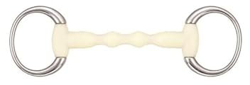 Soyo Bocado de Oliva para Caballos Rectos Happy Mouth Mullen Round Ring