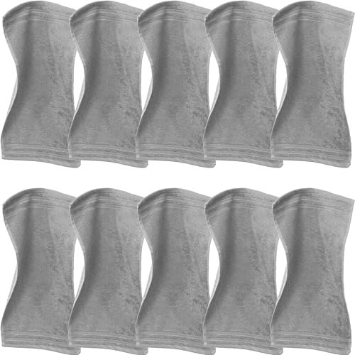Erwin Müller Gästetuch Heidelberg 10er- Pack, 100% Baumwolle hellgrau Größe 30x50 cm - weiche Qualität, saugstark und strapazierfähig - praktisch durch Schlaufe