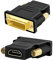 talNite Adaptador DVI a HDMI,Macho a HDMI Hembra DVI-D,Bidireccionales Conectores Dorados,Alta Resolución 1080p Full HD,Pack De 2 Unidades,Apto para PS3/PS4,Oficina Y Proyección