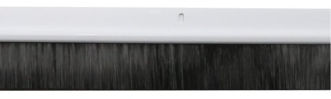 Stormguard Garage Door Brush Strip Draught Excluder, 1067 x 2 Brushes - 2134mm (7ft), White – Weatherproof Barrier for Bottom of Doors, Blocks Draughts, Dust, Leaves & Pests, Easy Install with Fixings
