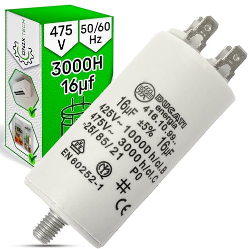 Condensateur de Démarrage CBB60 Capacité de 16uF 50/60 Hz 425/475V - Garantie de 5 Ans - ONIX TECH