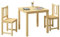 Bellabino Sora Kindersitzgruppe – Kindertisch mit 2 Stühlen aus Holz – Sitzgruppe Kinder Indoor Natur – Kinder Tisch Stuhl Set Indoor – Maltisch & Basteltisch ab 2 Jahren – Spieltisch für Kinderzimmer