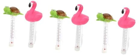 POPETPOP 3 Set Termometro Acqua Vasca Termometro Per Piscina Stagno Termometro Piscina Galleggiante Termometro Galleggiante Per Piscina Termometro Per Acqua Termale Plastica 2 Pezzi*3
