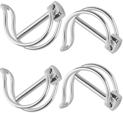 Goupille de verrouillage 11x65MM, 4 pièces goupilles fendues pour tuyaux, avec verrouillage à pression, goupilles fendues galvanisées, boulons de verrouillage, pour jardin de pelouse de ferme