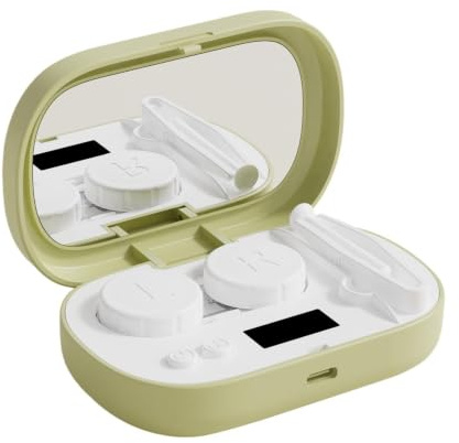 Ultrasonic Lens Cleaner - Professional High-Frequency Portable Device, Features Precision Ultrasonic Wave Technology To Remove Protein Deposits And Debris For Contact Lens Clarity | Rechargea
