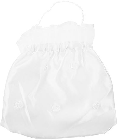 LUOEM Satin Brautbeutel Elegante Handtasche für Hochzeiten Damen Geldbörse Brautgeschenk Beutel Abendtasche Hochzeitsaccessoire