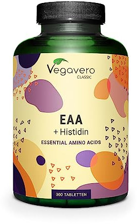 Vegavero 9 Essential Amino Acids Tablets | 5739 mg EAA - 300 Tablets | 100% Natural from Fermentation | NO Additives, Lab-Tested | Vegan