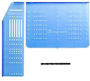 Goldenwarm Kitchen Cabinet Handle Jig and Template - Drill Guide for Mounting Cupboard Handles
