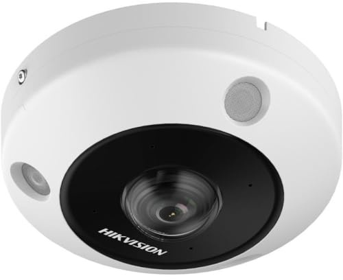 Hikvision Fish-eye IP Camera - 12 MP - 360° View - IR 15 m - Two-Way Audio