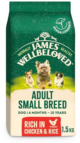 James Wellbeloved Hypoallergenic Dry Dog Food for Adult Small Breed Chicken & Rice 1.5 kg