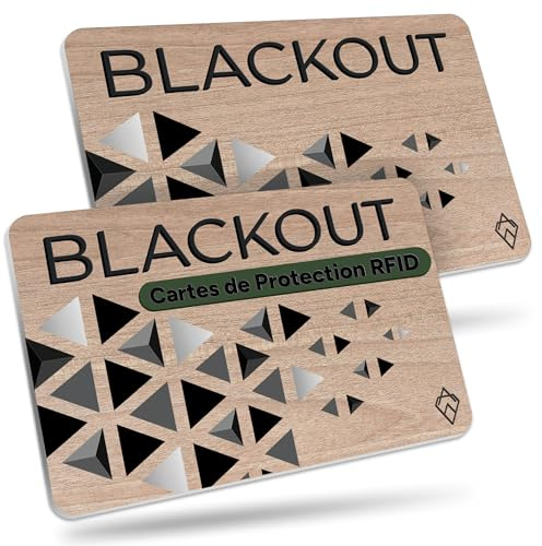 AKIELO Blackout Carte Anti RFID Ultra Fine (Lot de 4) – Anti Piratage Bloqueur pour Protection Carte Bancaire sans Contact – Protège Votre Portefeuille (4 x Édition Noire & Blush)