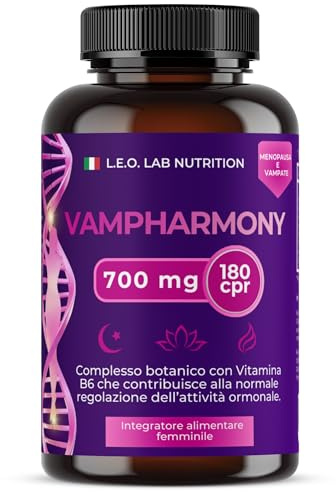 Menopausa Integratore 180 Compresse Rivestite con Isoflavoni di Trifoglio Rosso, Kudzu, Cimicifuga, Agnocasto e Vitamina B6 - Vegano, Senza Glutine e Lattosio