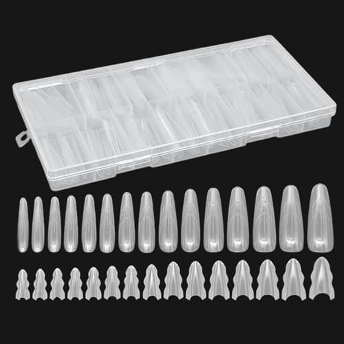 180pcs Formine Per Unghie Sandwich Trasparenti, Unghie Finte Nail System Duals Nail Form, Punte Per Unghies Copertura Completa, Strumenti Per Manicure Per Famiglia, Amici, Saloni, Casa, Viaggio