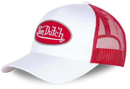 Von Dutch - Cappellino da Baseball - Uomo Rosso Rouge/Blanc