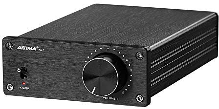 Upgrade AIYIMA A07 Premium TPA3255 Power Mini-Verstärker 4 Ohm 300Wx2 HiFi Class D Integrated Amp 2 Kanal Stereo Verstärker für Passiv-Lautsprecher Home Audio mit DC 32V Power Adapter