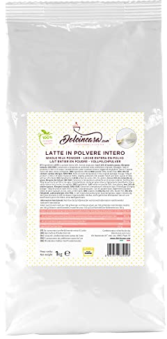 Dolcincasa-com Lait entier en poudre pour desserts et glaces entières Produit professionnel Technique de séchage par atomisation Usage domestique Sans gluten 1 Kg