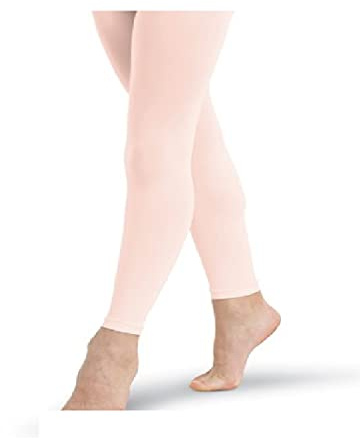 Mytoptrendz® Kids Girls Ballet Pink Footless Dance Tights with Spandex Child Size (Age 5-7 years Pink)