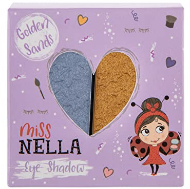Miss Nella Maquillage pour enfants Ombre à paupières Golden Sands, jouet cosmétique pour enfants, maquillage non toxique
