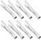 XPEX Paquete de 8 Mini Pinzas de Hielo de Acero Inoxidable para Buffet, Pinzas de Hielo para Boda, Cocina, cafetería, Bar, Fiesta