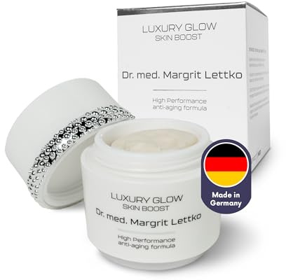 EFFECTXMED – Luxury Glow Skin Boost Anti-Falten Creme 50ml – Hochwirksame Nachtcreme Feuchtigkeitscreme mit pflanzl. Extrakten entwickelt von Dr. Margrit Lettko– Medizinische Anti-Aging Gesichtscreme
