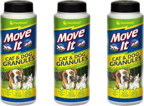 BorGanize Move It Cat & Dog Garden Repellent Non Toxic 100% Natural 240g Pack of 3