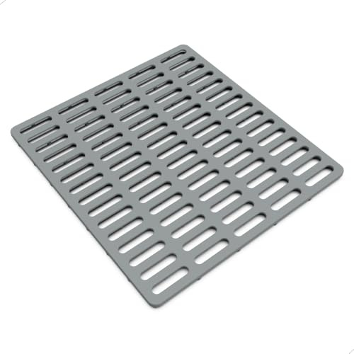 Cukwily Kitchen Sink Mat, Sink Protector, Silicone Mat, Heat Resistant, No Smell, Raised Feet, 12.2” x 11.34”