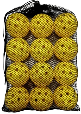 Salyeeluly Bolas De Golf De | 12 Piezas Equipo De Golpeo - Pelotas De Golf Huecas Entrenamiento con Bolsa De Malla con Cordón,para Hombres Mujeres Interiores Exteriores Hogar Escuela