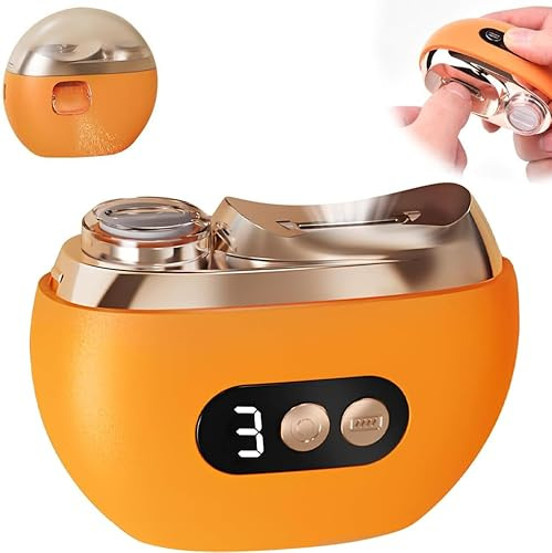 Elektrischer Nagelknipser, 3 in 1 Elektrischer Nagelschneider Nagelfeile Polieren mit LED 3 Gesch- Ultraleise, Elektrische Nagelfeile Baby, Electric Nail Clippers für Kinder Erwachsene