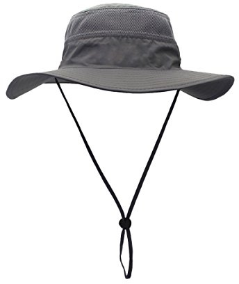 Unisex utomhus fiskarhatt andningsbar snabbtorkande solskydd för huvudomkrets 55–60 cm