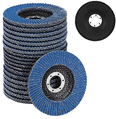 YORKING Flap Discs 115mm 20 Pack Grinding Sanding Disc Aluminum Sanding Wheels 40 60 80 120 Mixed Grit Oxide Abrasives Grinding Disc for Angle Grinders