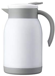 Caraffa Termica per caffè 800 ML Caffettiera Calda/termoisolato / 12 Ore di Isolamento / 24 Ore di Raffreddamento Thermos (Color : White)