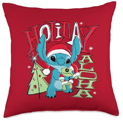 Disney Lilo & Stitch Holiday Aloha Throw Pillow, 18x18, Multicolor