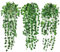 Artificial Hanging Plant 3 Pack Artificial Ivy Garland Fake Vines, Artificial Plants Indoor Outdoor, Greenery Faux Fake Ivy Decor for Home Decor Garden Wall